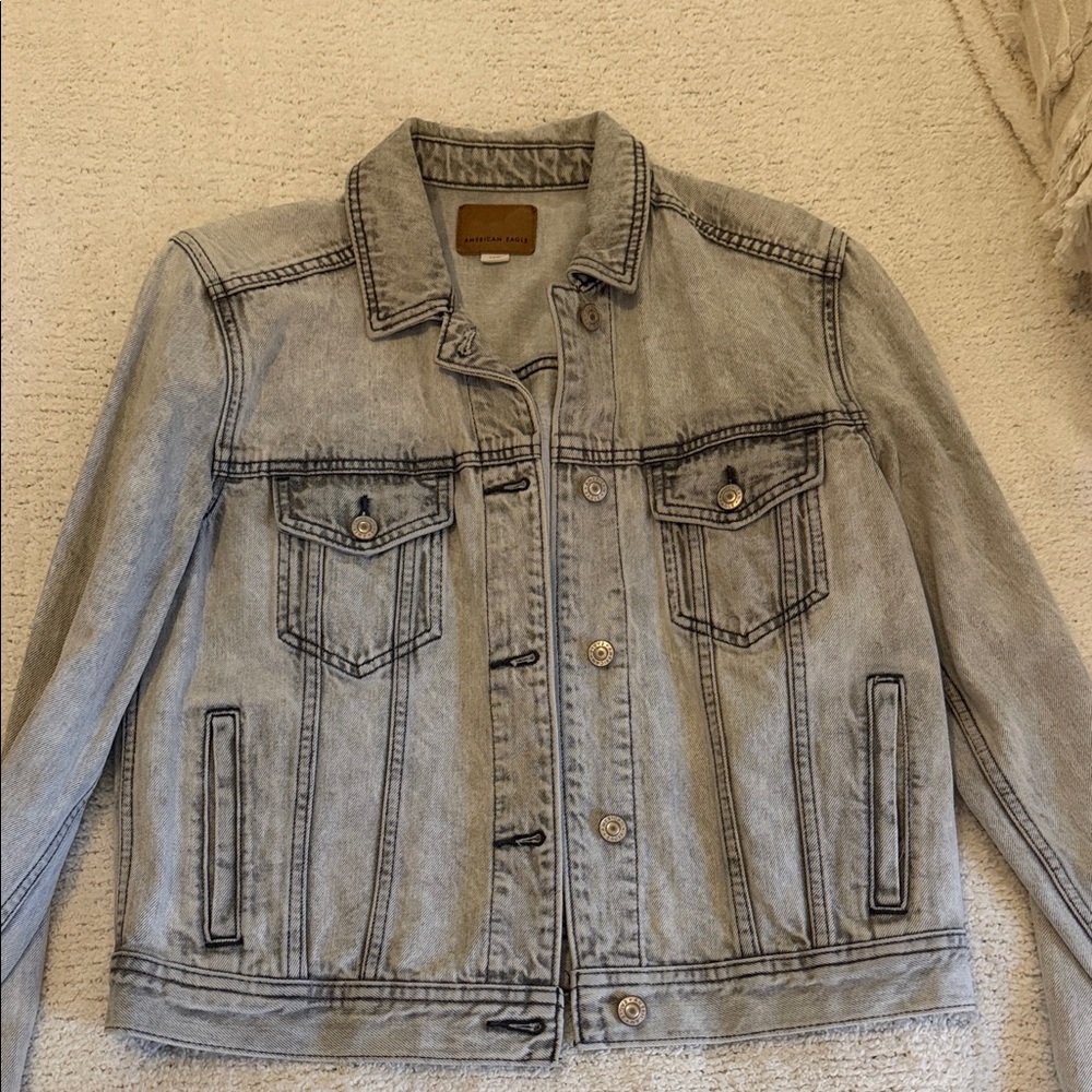 American Eagle Outfitters Stonewashed Denim Jacket